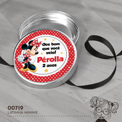 Latinha Personalizada Minnie Vermelha - 00719 - comprar online