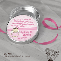 Latinha Personalizada Batizado Santo Anjo - 00721 - comprar online
