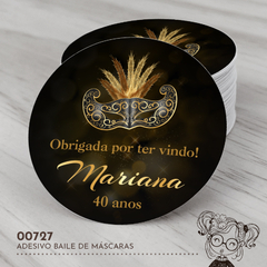 Adesivo Baile de Máscaras - 00727
