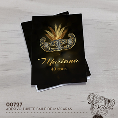 Adesivo Tubete Baile de Máscaras - 00727 - comprar online