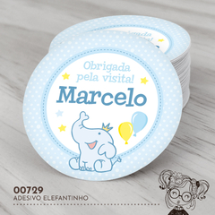 Adesivo Personalizado Elefantinho - 00729