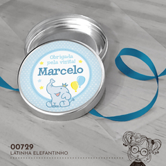 Latinha Personalizada Elefantinho - 00729 - comprar online