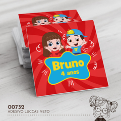 Adesivo Personalizado Luccas Neto - 00732 - comprar online