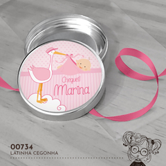Latinha Personalizada Cegonha - 00734 - comprar online