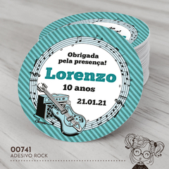 Adesivo Personalizado Rock - 00741