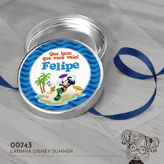 Latinha Personalizada Disney Summer - 00743 - comprar online