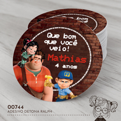 Adesivo Personalizado Detona Ralph - 00744