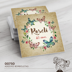 Adesivo Personalizado Borboletas - 00750 - comprar online