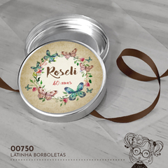 Latinha Personalizada Borboletas - 00750 - comprar online