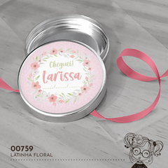 Latinha Personalizada Floral - 00759 - comprar online