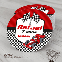 Adesivo Personalizado Fórmula I - 00760