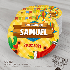 Adesivo Personalizado Festa Junina - 00761