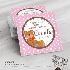 Adesivo Personalizado Ursinho Colorido - 00762 - comprar online
