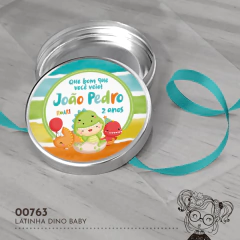 Latinha Personalizada Dino Baby - 00763 - comprar online