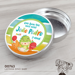 Latinha Personalizada Dino Baby - 00763