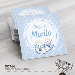 Adesivo Personalizado Nascimento Sapatinhos - 00766 - comprar online