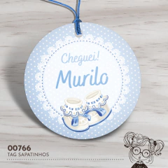 Tag Personalizada Nascimento Sapatinhos - 00766