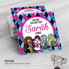Adesivo Personalizado Monster High - 00768 - comprar online
