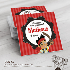 Adesivo Personalizado Jake e os Piratas - 00773 - comprar online