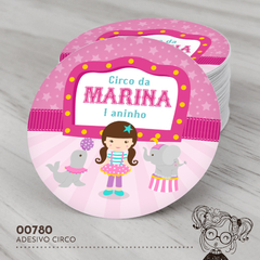 Adesivo Personalizado Circo - 00780