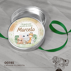Latinha Personalizada Floresta - 00785 - comprar online
