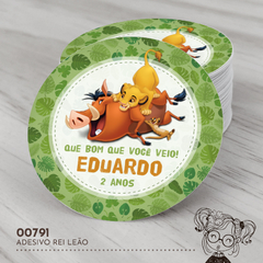Adesivo Personalizado Rei Leão - 00791