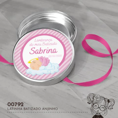 Latinha Personalizada Batizado Anjinho - 00792 - comprar online