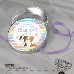 Latinha Personalizada Cachorrinhos - 00793 - comprar online