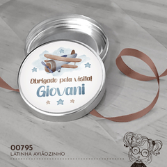 Latinha Personalizada Aviãozinho - 00795 - comprar online