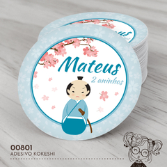 Adesivo Personalizado Kokeshi - 00801