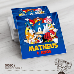 Adesivo Personalizado Sonic - 00804 - comprar online