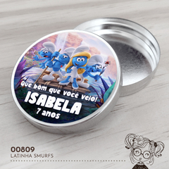 Latinha Personalizada Smurfs - 00809