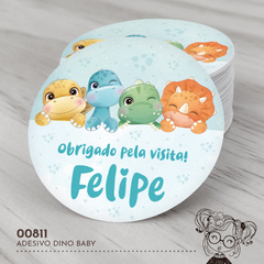 Adesivo Personalizado Dino Baby - 00811