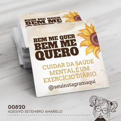 Adesivo Personalizado Setembro Amarelo - 00820 - comprar online
