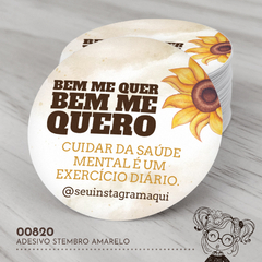 Adesivo Personalizado Setembro Amarelo - 00820