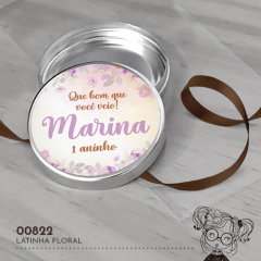 Latinha Personalizada Floral - 00822 - comprar online