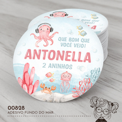 Adesivo Personalizado Fundo do Mar - 00828