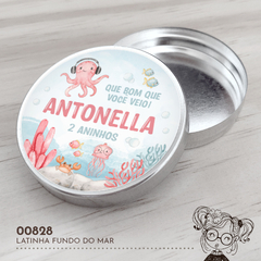 Latinha Personalizada Fundo do Mar - 00828
