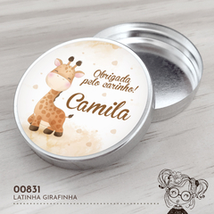 Latinha Personalizada Girafinha - 00831