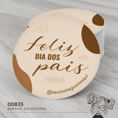 Adesivo Personalizado Dia dos Pais - 00835