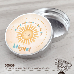 Latinha Personalizada Minha Primeira Volta ao Sol - 00838