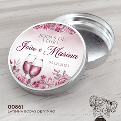 Latinha Bodas de Vinho - 00861