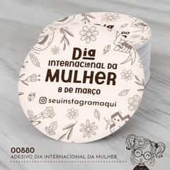 Adesivo Dia Internacional da Mulher - 00880 - comprar online