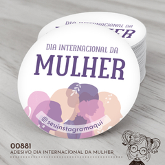 Adesivo Dia Internacional da Mulher - 00881 - comprar online