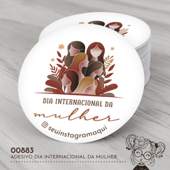 Adesivo Dia Internacional da Mulher - 00883 - comprar online
