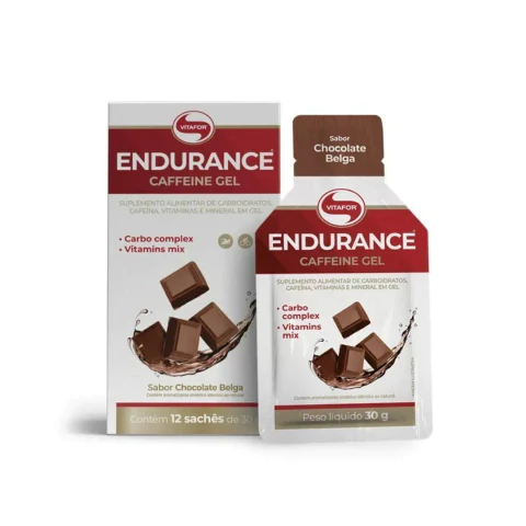 Endurance Caffeine Gel Chocolate Belga Display c/12 Sachês