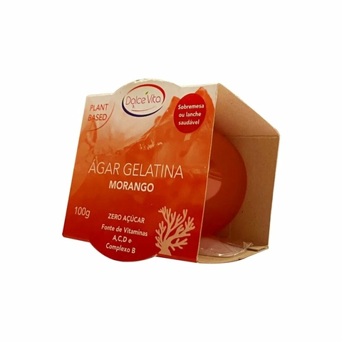 Ágar Gelatina Morango Dolce Vita 100g