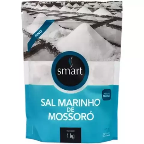 Sal Marinho Mossoró Fino 1kg Smart