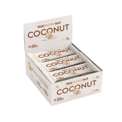 True Protein Bar Coconut Caixa c/ 12 Unidades True Source