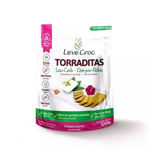 Torraditas Low Carb Ora-pro-Nóbis Leve Croc 120g